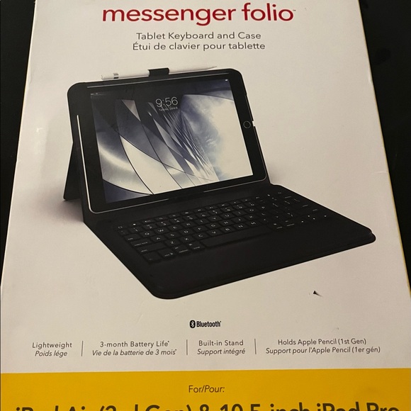 ZAGG KeyBoard Case.    Ipad Air 3rd Gen & iPad Pro.   Open Box.  Never Used - Picture 2 of 3